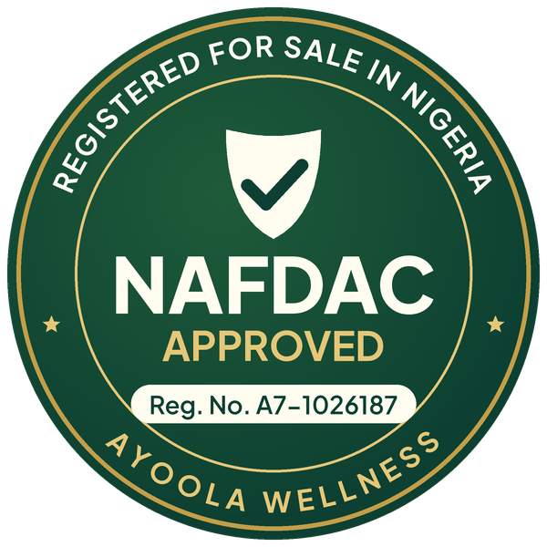 NAFDAC APPROVED seal — Sleepora Reg. No. A7-1026187